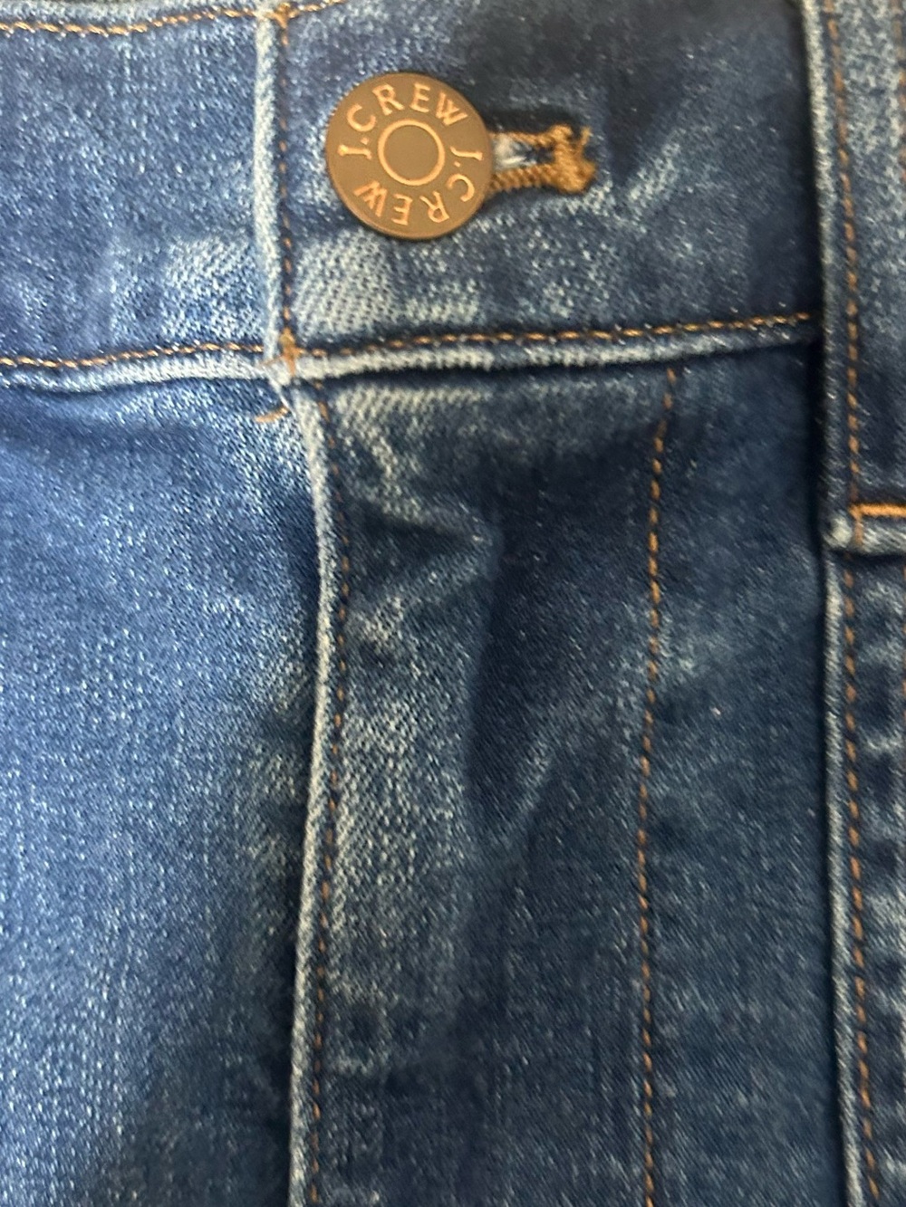 NWT J.Crew Factory High-Rise Utility Denim Shorts Blue Wash Minimalist Americana - Picture 4 of 10